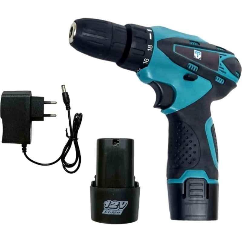 Hakimi 21V 10mm Blue Cordless Drill with 2 Pcs Batteries & Charger, THCD12