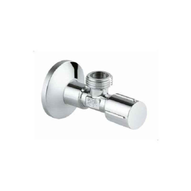 Grohe 1/2 inch Silver Metal Angle Valve, 22041000