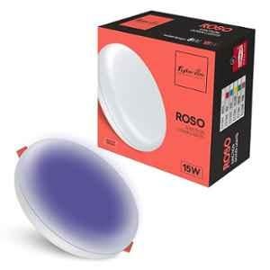 Fybros Roso 15W Plastic Blue Round Junction LED Downlight, FLS5345A