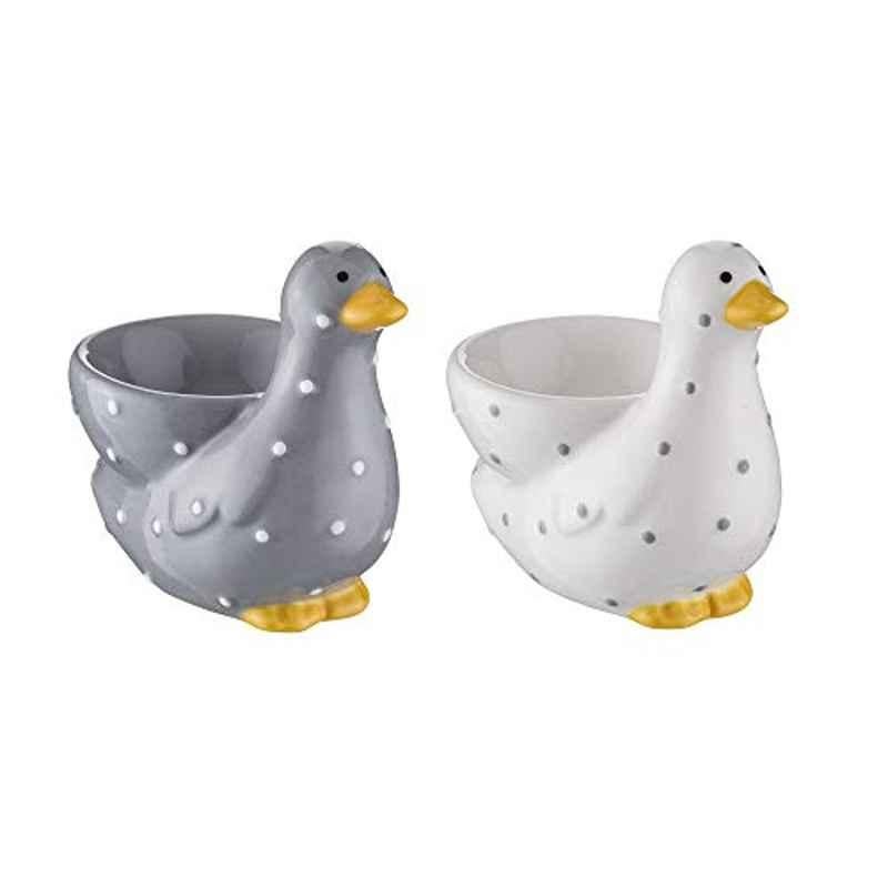 Price & Kensington Madison Ceramic Grey & White Egg Cup