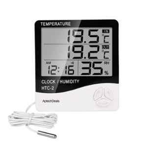 Aptechdeals HTC-2 Digital Hygrometer Thermometer Humidity Meter with Clock LCD Display, AP-IS11A086