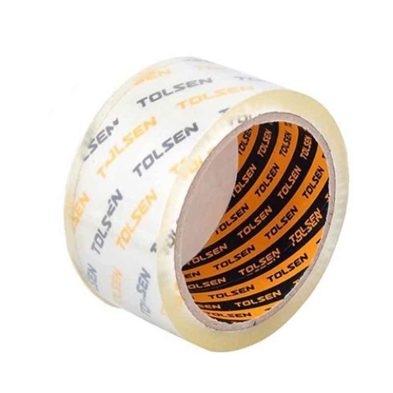 Tolsen 50m Supper Clear Bopp Packing Tape, 50203