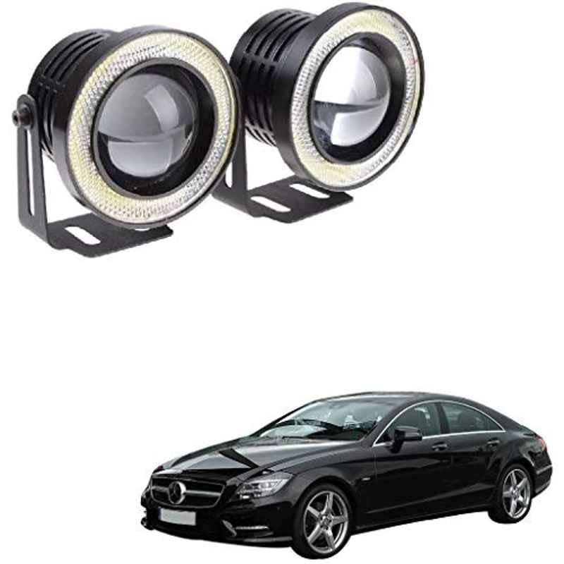 Kozdiko 2 Pcs 15W 3.5 inch High Power White LED Projector COB Fog Light Set with White Angel Eye Ring for Mercedes Benz CLS-Class, koz_72683