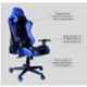 MRC Leather Racing Style Ergonomic Blue High Back Executive Chair