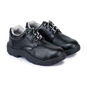 Liberty Freedom VIJYATA-1A Leather Steel Toe Black Work Safety Shoes, LIB-V-1A, Size: 7