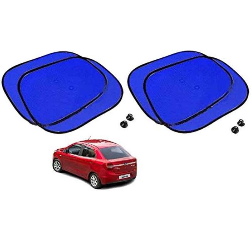 Kozdiko 4 Pcs Blue Chipkoo Car Window Sunshade Curtain Set for Ford Figo::Aspire, koz_83046