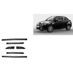 SureStrive 6 Pcs Black Side Door Car Beading Set for Maruti Suzuki Swift Dzire All Model Cave