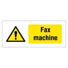 SUNSIGNS 600x300mm Vinyl & Acrylic Sandwich Fax Machine Signage, SN0218VNLM1HPIDAL