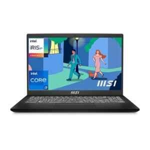 MSI Modern 15 B12MO-815IN Classic Black Laptop with 12th Gen Intel Core i7/16GB/1TB/DDR4/Intel Iris Xe Graphics/Windows 11 Home & 15.6 inch FHD Display