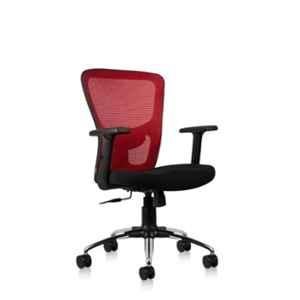 CELLBELL C110 Leo Mesh Medium Back Red Ergonomic Chair