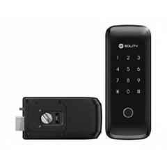 Solity 30-60mm Black Fingerprint Rim Smart Door Lock, GRT-10B