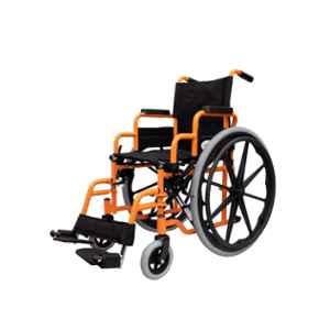 Rehamo Steely Pead 65kg Mild Steel Orange Manual Wheelchair, RH18PD0001