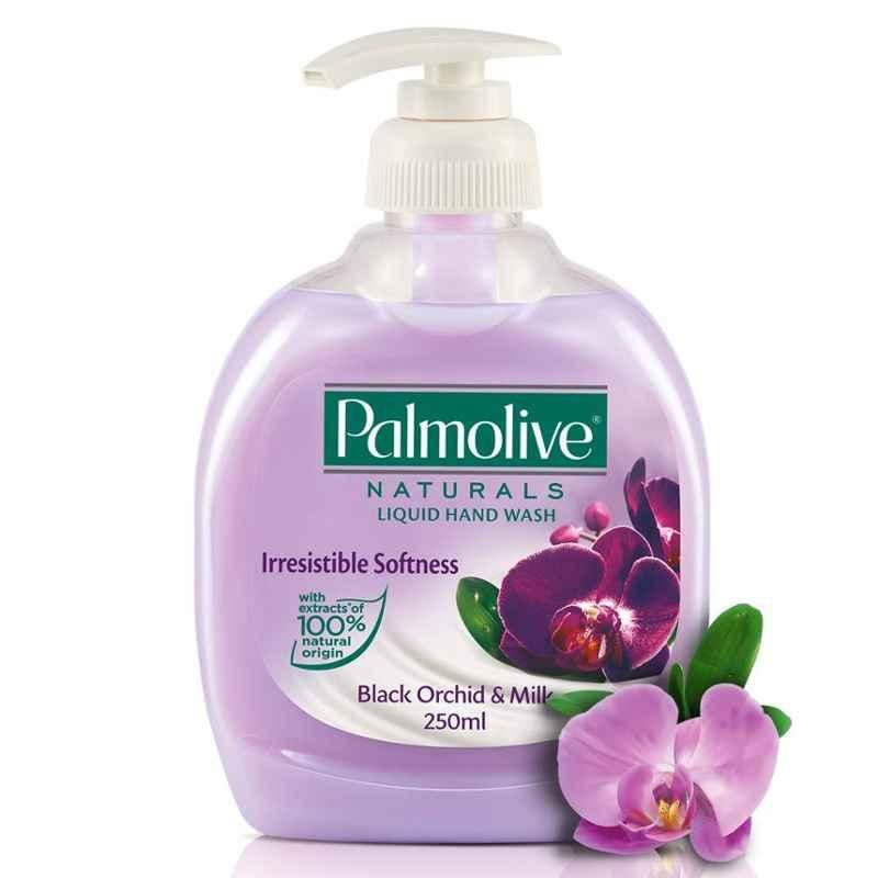 Palmolive 250ml Black Orchid & Milk Naturals Liquid Hand Wash (Pack of 2)