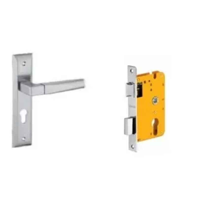 Dorset HL Series Cosmo 8 inch Stainless Steel Silver Chrome Finish Door Handle Lock Set with Mortise Latch