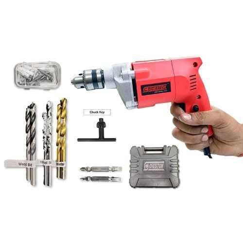 Corded Electric Drill, 400W, 220V, Keyed Chuck