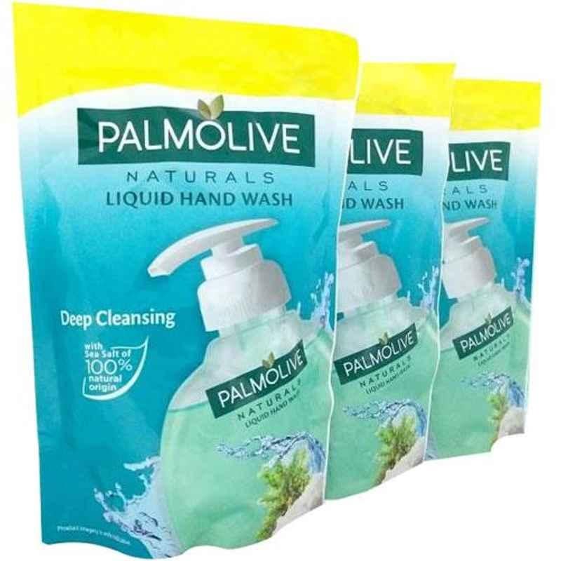 Palmolive 500ml Sea Minerals Naturals Liquid Hand Wash Refill (Pack of 3)
