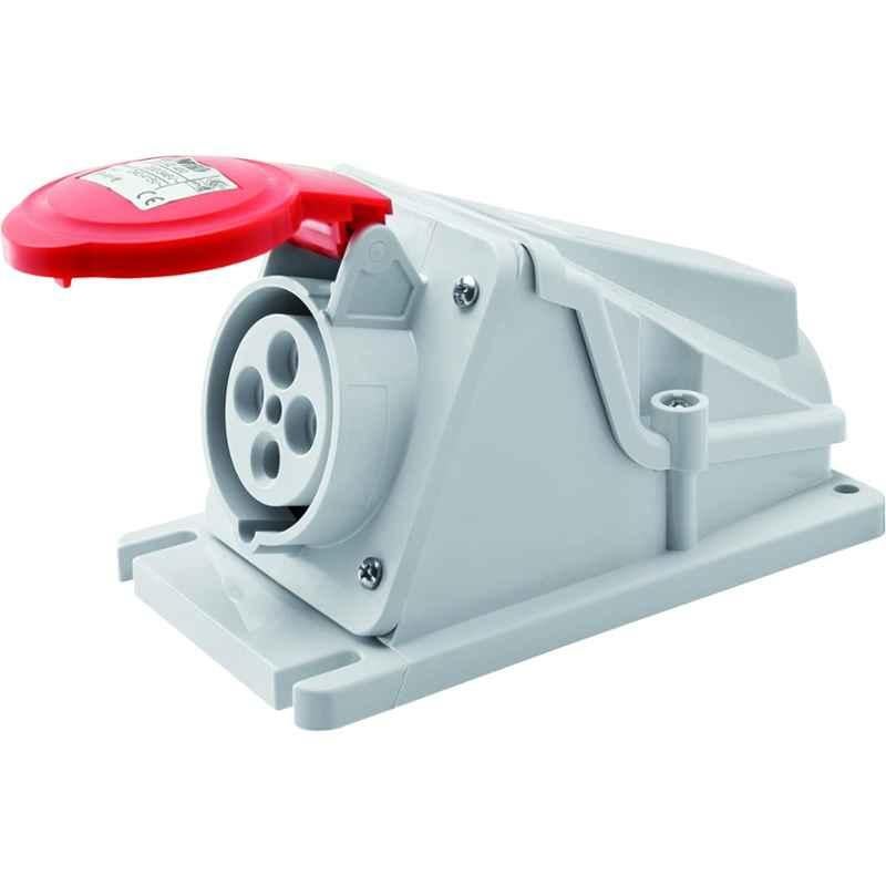 Gewiss 32A 3P+E IP44 Red Outlet Socket with Screw Wiring, GW62492