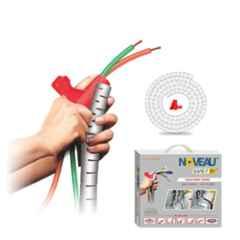 Noveau Safe-T-1ST 10mm 1.5mm Virgin HDPE White Cable Zipper with Colour Box, NSFZ10WT1105 (Pack of 2)
