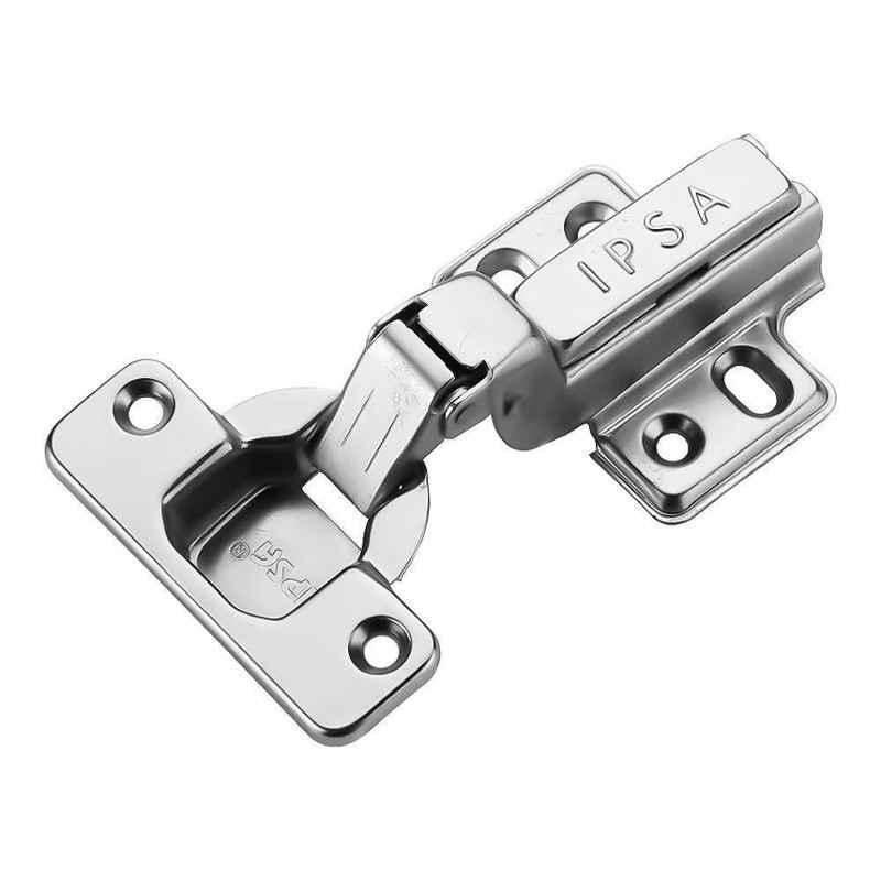 IPSA 4X 19-21mm Soft Close Hydraulic Cabinet Auto Cup Hinge Inset, 9011, (Pack of 2)