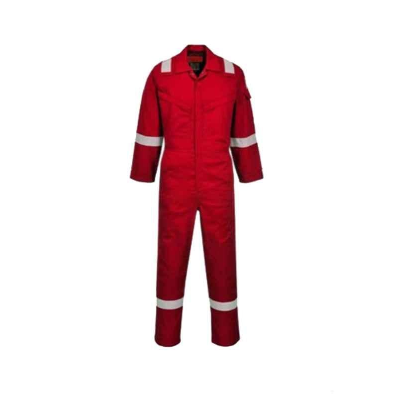Portwest Araflame Plus 50 inch Red Flame Resistant Coverall, AF73