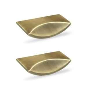 Plantex Knobs for Drawer/2.5 inch Rectangular Drawer Knob/Pull-Push Knobs for Kitchen/Bedroom Drawer (Pack of 2) Antique Brass
