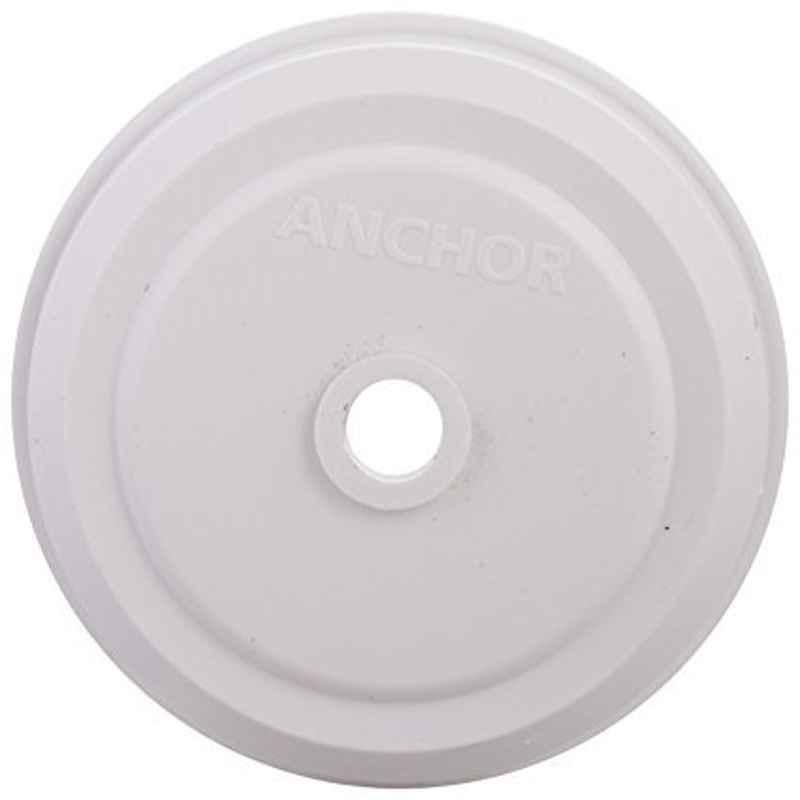 Anchor Penta 6A Polycarbonate White Pilot 2 Plate Ceiling Rose, 39017 (Pack of 20)