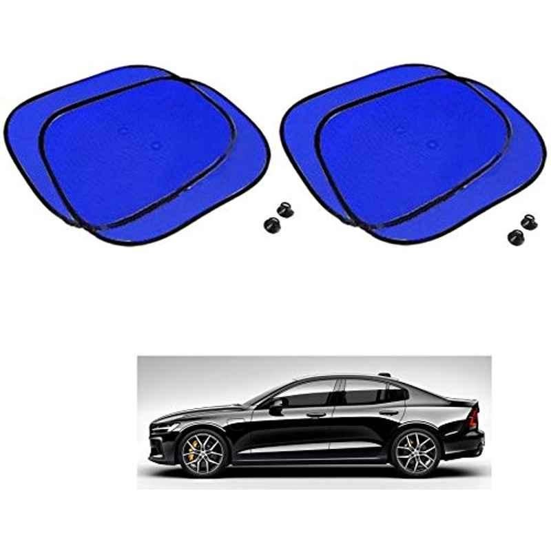 Kozdiko 4 Pcs Blue Chipkoo Car Window Sunshade Curtain Set for Volvo S60, koz_82954