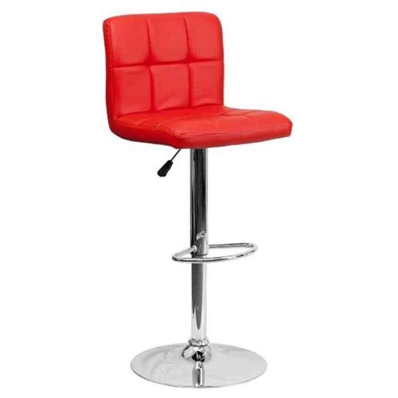 Steelcraft KBSTB02 Red Leatherette Upholstery Seat Bar Stool