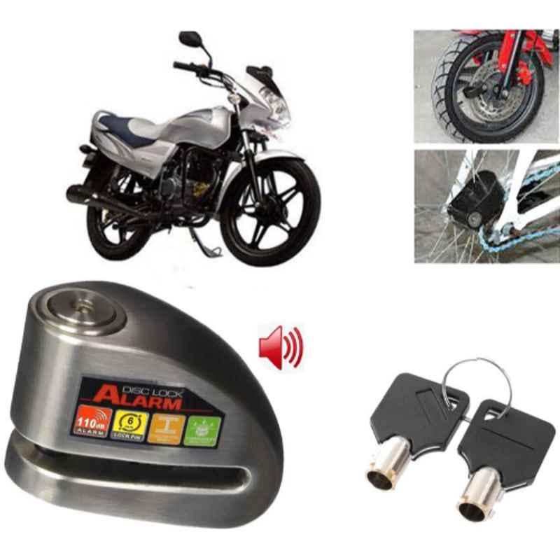 Auto Pearl Steel Black Anti-Theft Alarm Disc Brake Lock for Freedom Prima, Lock_477