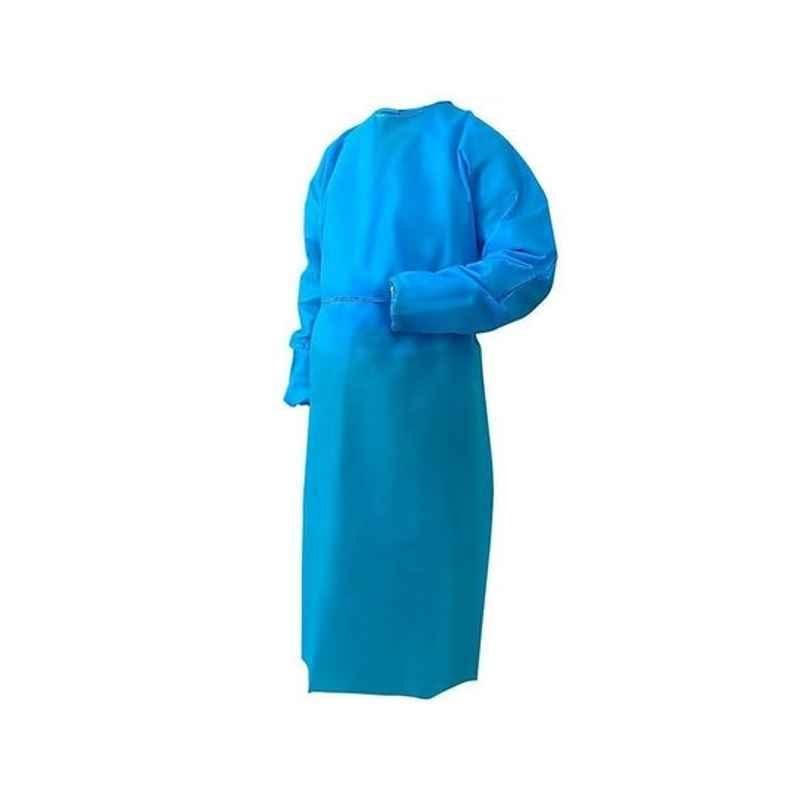 Generic 50 GSM Blue Isolation Gown