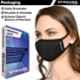 Strauss 16x12x1.5cm Large Black Unisex Anti-Bacterial Non Vent Protection Mask, ST-2268