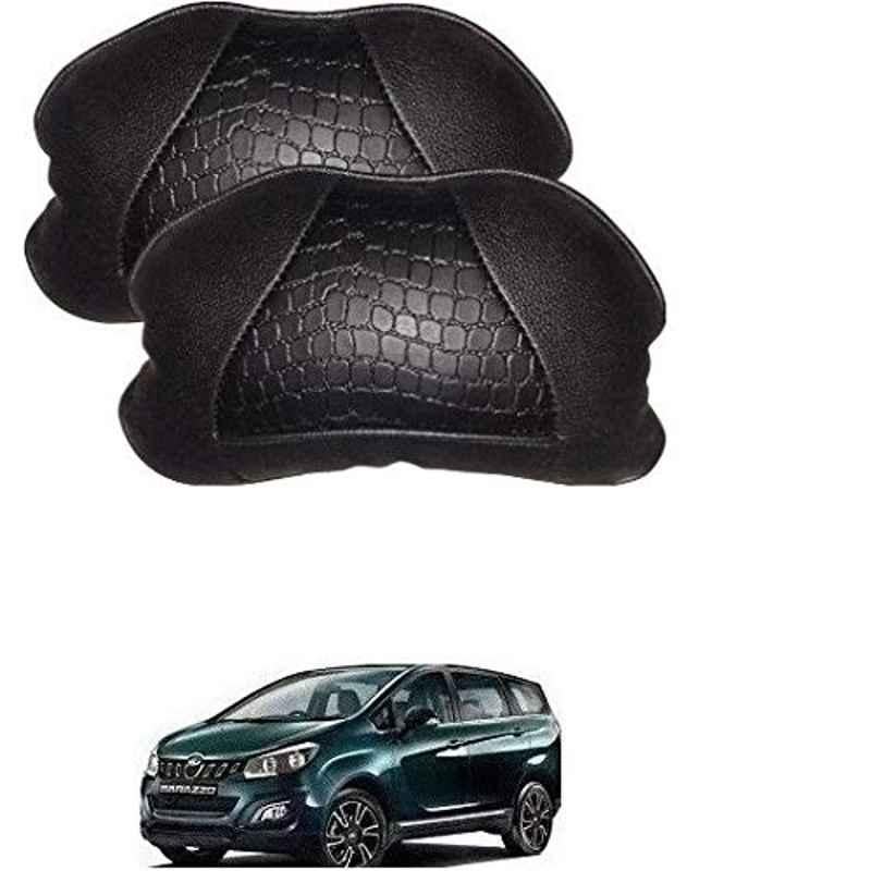 Kozdiko 2 Pcs Black Car Neck Rest Pillow Cushion Set for Mahindra Marazzo