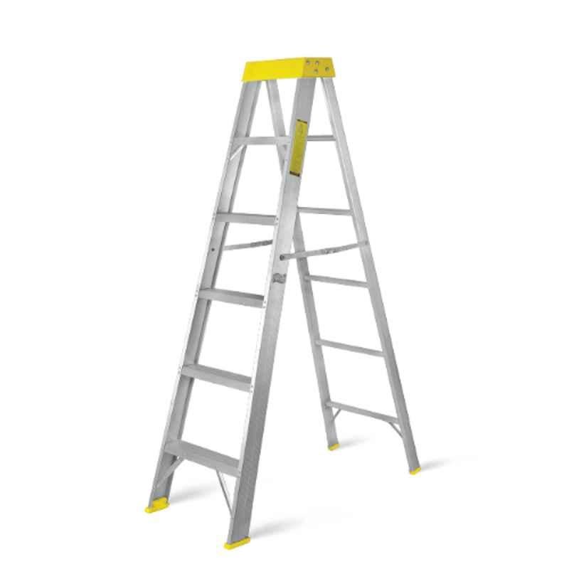 Topman 6 Step Aluminium Plastic Top 2-Way Ladder, PTWAL6