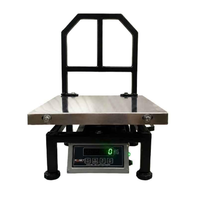 Monet 14x14 inch 120kg Stainless Steel Platform Weighing Scale with Dual Display & 2 Days Battery Backup