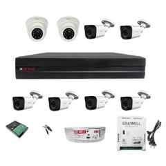 CP Plus Full Hd 4MP Cameras 8 Channel Hd Dvr Combo Kit 6 Bullet & 2 Dome Camera