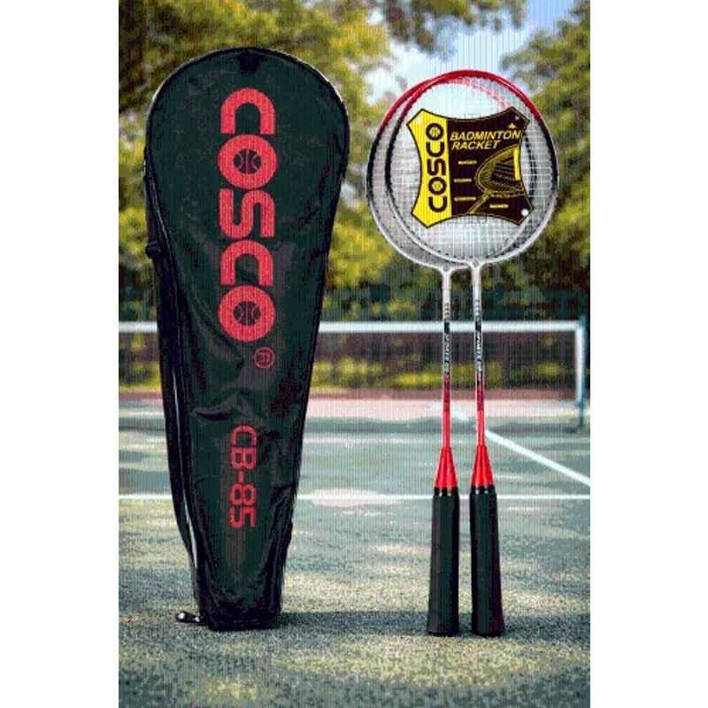 Cosco CB 85 350g Red Strung Badminton Racquet (Pack of 2)