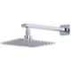 Spazio 4x4 inch Ultraslim Stainless Steel Chrome Finish Shower with 9 inch Arm