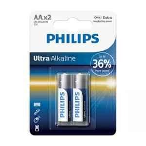 Philips LR6E2B/97 1.5V Ultra Alkaline AA Battery, (Pack of 10)