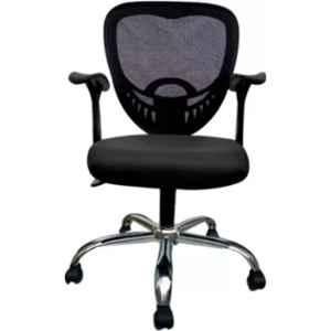Vizolt Diamond CB Sonic Black Low Back Mesh DIY Office Chair with Adjustable Arm