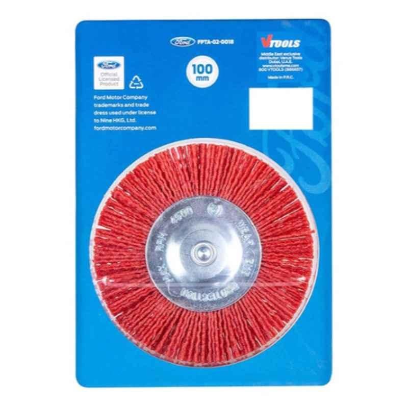 Ford 100x6mm Silver & Red Disc Brush, FPTA-02-0018