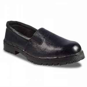 Rigau 2010 Black Leather Steel Toe Work Safety Shoes For Women, Size: 5