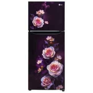 LG 242 Litre 2 Star Purple Bloom Frost Free Double Door Smart Inverter Refrigerator, GL-N292DPBY