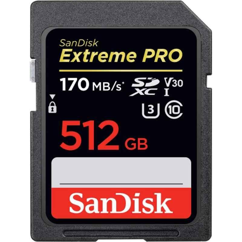 SanDisk Extreme Pro 512GB SDXC Camera Card, SDSDXXY-512G-GN4IN