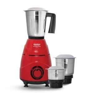 Maharaja Whiteline Mixtron Classic 3 Jars 500W Red & Black Mixer Grinder, MX-245