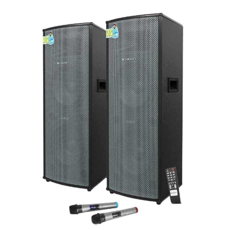 Zebronics Monster Pro 2X12L3 360W 80dB Black Bluetooth Party Speaker with Karaoke Function & LED Display