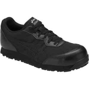 Asics Winjob Rubber Sole Black Safety Sport Shoes, CP201, Size: 7