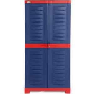 Supreme Fusion 2 Plastic Red & Blue Medium Size Multipurpose Cupboard, Fusion02-RB