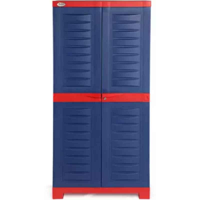 Supreme Fusion 2 Plastic Red & Blue Medium Size Multipurpose Cupboard, Fusion02-RB