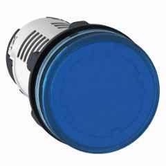 Schneider Electric Harmony 24V Blue Round Direct Integral LED Pilot Lamp with Smooth Lens, XB7EV06BPN