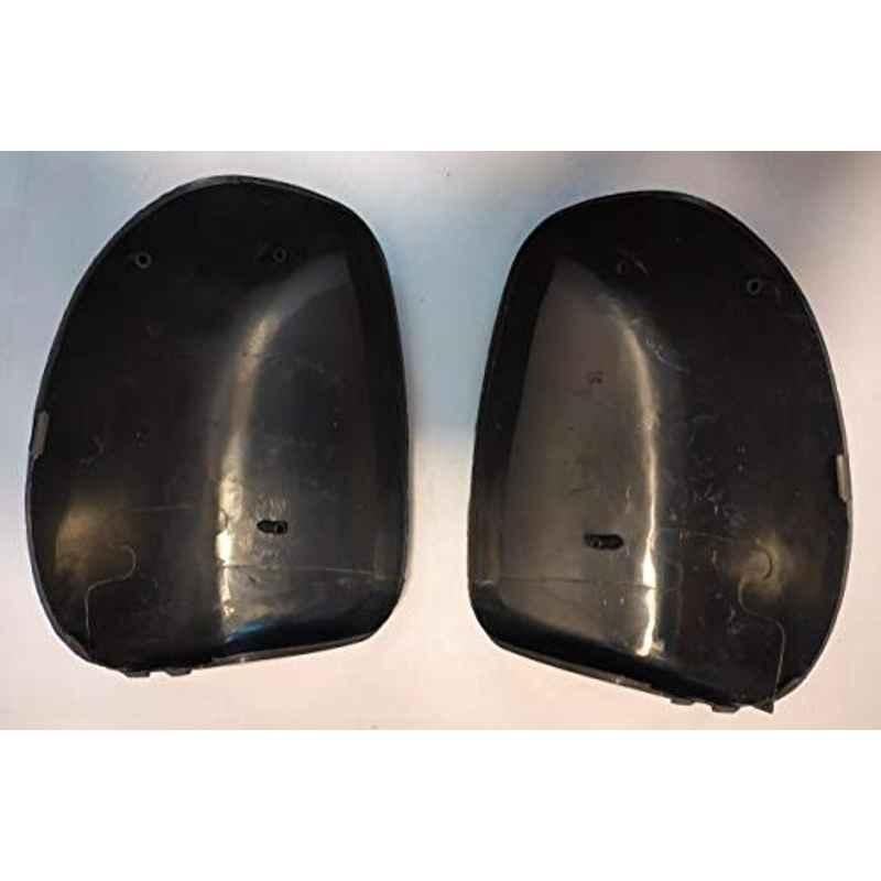 Modified Autos 2 Pcs Left & Right Black Both Door Side View Mirror Back Cover Set for Hyundai I10 Kappa